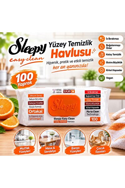 Sleepy YUZEY TEMIZLEME HAVLUSU 100LÜ