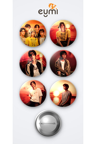 Eymi Design TXT The Star Chapter: Together 6'lı Metal Rozet Seti 58mm İğneli ...