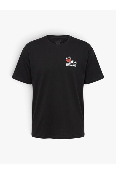 Vans Old Scratch SS Tee Erkek Siyah T-Shirt - VN000X2T