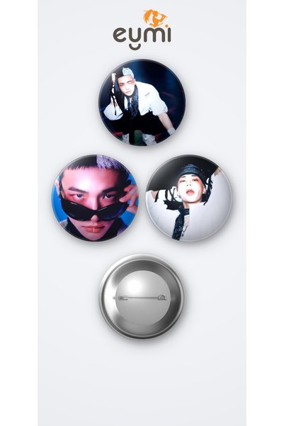 Eymi Design Stray Kids Karma Albüm Karma Versiyonu Hyunjin 3'lü Metal Rozet S...