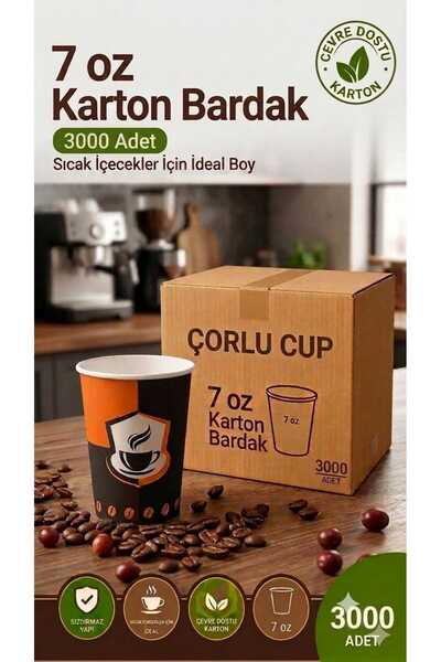 Çorlu Cup 7 OZ KARTON BARDAK 3000 ADET