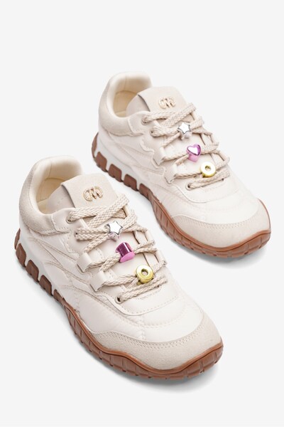 Mubiano Women's Parachute Sneaker Suede Detailed Casual Sports Shoes with Acc...