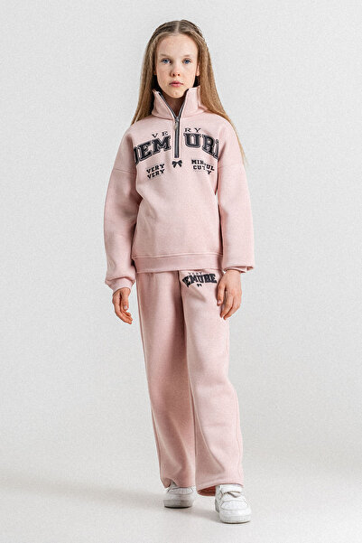 kinderos Set din două piese pentru fete, cu jumătate de fermoar și trei fire ...
