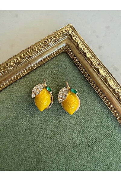 My Joyas Design Limon Düğme Broş (Çift)