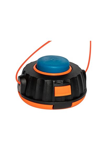 OEM MTC thread spool small blue button orange outline