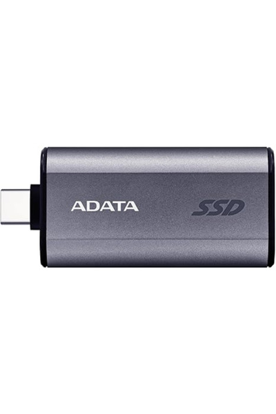 Adata SSD Extern SC750, capacitate 500GB, USB Type-C 3.2, Gri