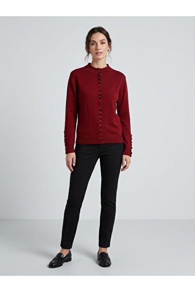 ON TRİKO Gathered Detailed Knitwear Cardigan 10900