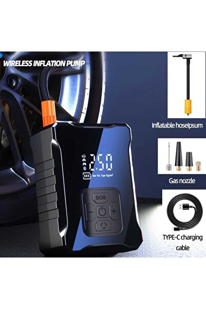 Generic Compresor auto portabil, ecran LED, fără fir