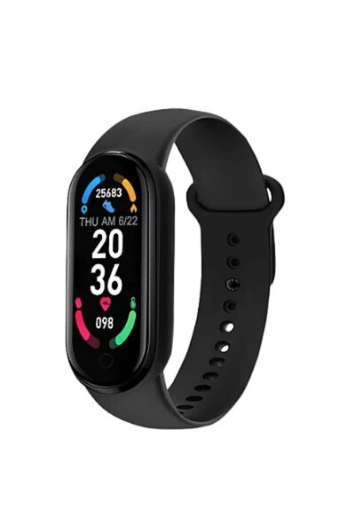 Generic Brățară Fitness-Smart M6, ecran de 0.96 inch, Măsurarea ritmului card...