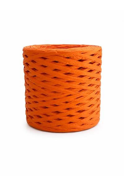 Kanguroom Imported Paper Raffia Bag and Hobby String G54 Orange Color -200 Gr