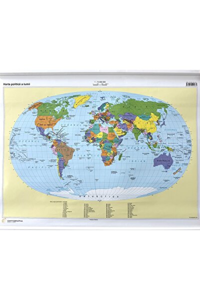 Cartographia Lumea. Harta Politica a lumii