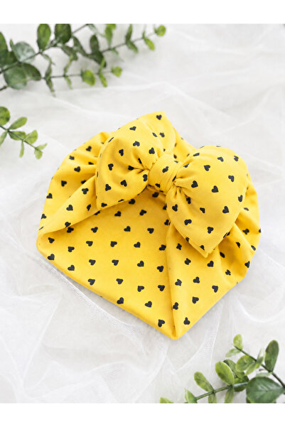 Mou&Kou Combed Cotton Baby Girl's Bonnet with Bow