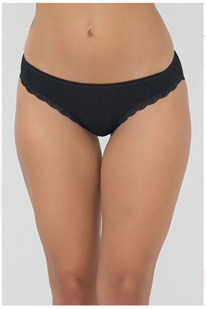 İlke Women'S, 92% Viscose, 8% Elastane, Lace Detailed, 12-Pack Bikini, Panties