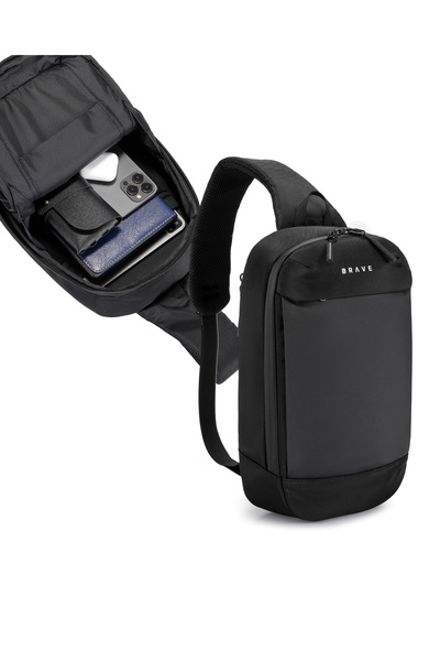 Brave BTP-07 Sling Bag Portable Gadget Storage For Travel - Black