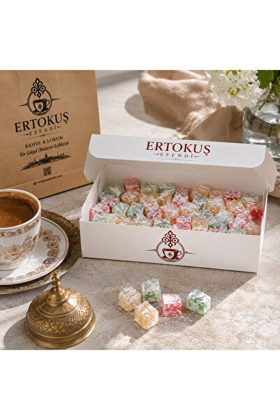 Ertokuş Efendi Karışık Meyveli Kuş Lokumu 250gr | Limonlu, Elmalı, Güllü | Çi...