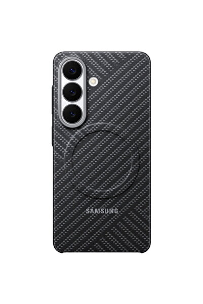 Samsung Husa protectie spate pentru Telefon Galaxy S26, Carbon Magnet Case, Gri