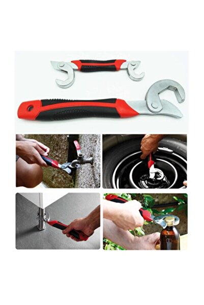 Generic Set de 2 chei universale, Roșu/Negru