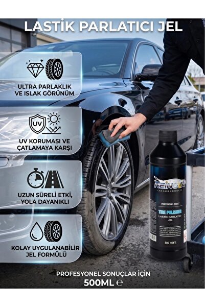 LASTİK PARLATICI JEL 500 ml
