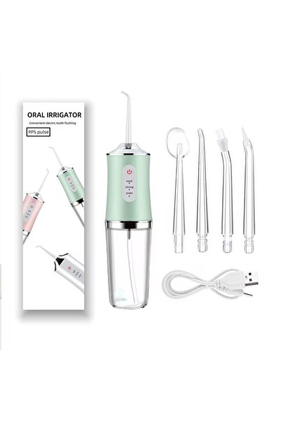 Sellsa Shop Irigator oral portabil, 4 duze, verde