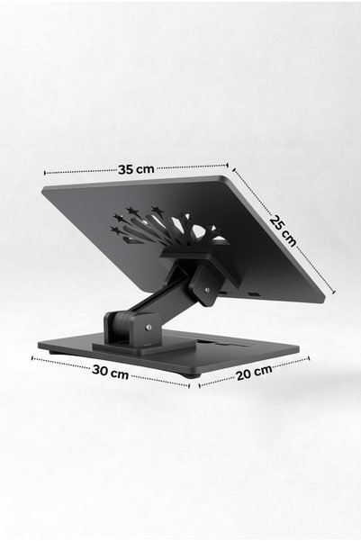 BTNES Height and Angle Adjustable Desktop Book Holder, Wood &Rahle