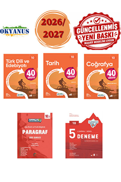 Okyanus Yayıncılık Okyanus 10.Sınıf Türk Dili Ve Edebiyatı- Tarih- Coğrafya -...