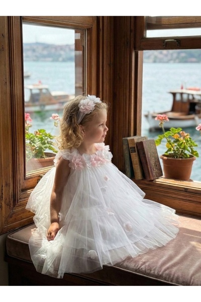 LİV OLİVİA KİDS JULIETTE Çiçek Detaylı Tül Elbise