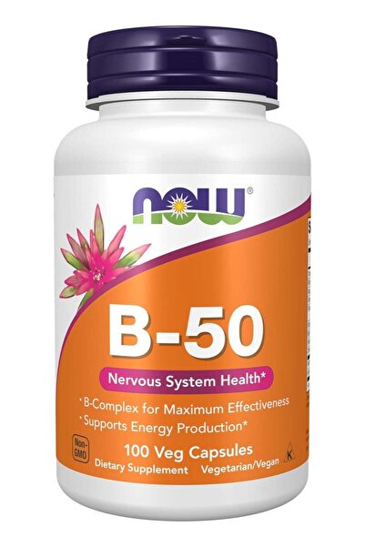 Now Foods Vitamin B, 50 Mg 100 Veg Capsules