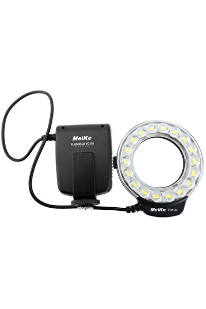 Meike Blitz macro MK-FC100 cu LED-uri si functie de lumina continua