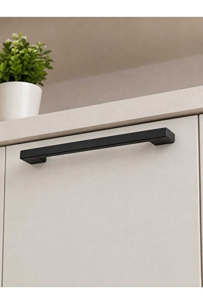 Eraks Beymes 160-192 mm Mat Siyah Modern Mercan Metal Mutfak Mobilya Kulpu Do...