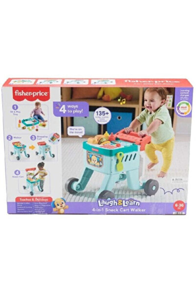 mattel Φίσερ-Πράις Εκπαιδευτικό Περιπατητήριο 4-σε-1 - JLM95