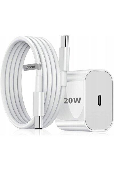 Koanni KIT ÎNCĂRCĂTOR RAPID DE PERETE 20W PD + CABLU USB-C-PD 200cm