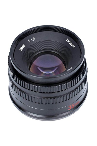 7artisans Ръчен обектив 35mm F1.4 APS-C, FujiFilm X, FX, Черен