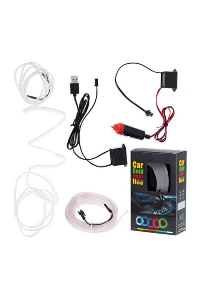 Generic Kit bandă LED auto, lumină ambientală 1 M 12 V / USB