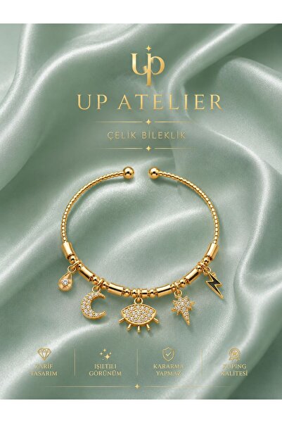 Up Atelier Modern Design Bracelet with Zircon Stones