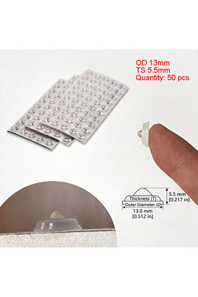 Choice12 13X5.5mm 50PCS 100Pcs Soft Silicone Rubber Anti Slip Bumpers Feet Pa...
