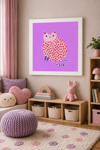 JHAAR Masă din MDF cu aspect de cadru modern, design Cat - Masă din MDF cu as...