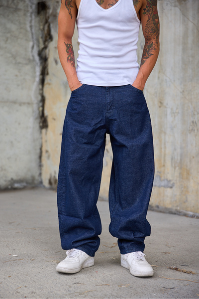 Superbluemexico Men's Denim Series Baggy Jeans - Jean Trousers