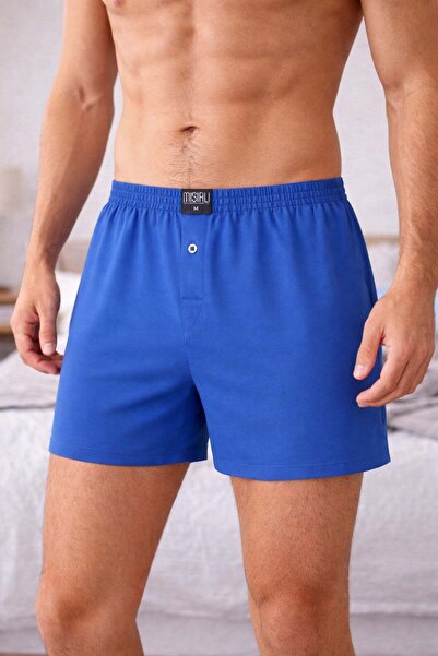 Aytuğ&Mısırlı Egyptian Men's Cotton Ares Shorts Boxer Indigo