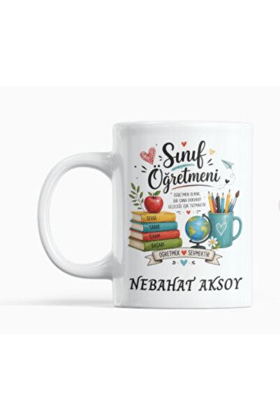 Nino Store Kişiye Özel Sınıf Öğretmeni Kupası İsimli Öğretmenler Günü Hediyes...