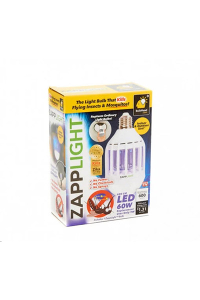 OEM Bec LED anti-insecte cu lampă UV, anti-țânțari, insecte 600 lm, 60 W