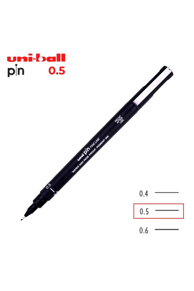 Modellino Teknik Çizim Kalemi Uni-ball Pin 200 Siyah Kaligrafi Kalemi - Uç Se...