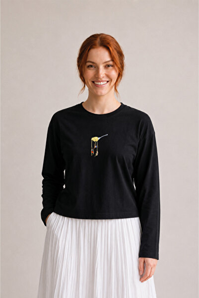 Grafftee Clothing Nubarco Crop Wide Sleeve Regular Short T-Shirt