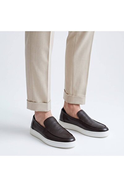 FOOTCAP deri slip on loafer