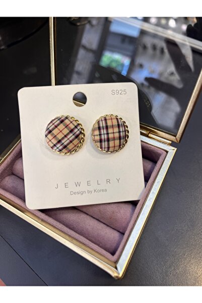 gozdeasutayaccessory Patterned Stud Earring