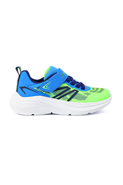 SKECHERS Microspec Velocity 404125L-Lmbl Kids Sports Shoes Green Blue