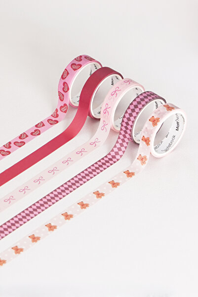 Matt Notebook Set de 5 benzi de hârtie Washi Tape