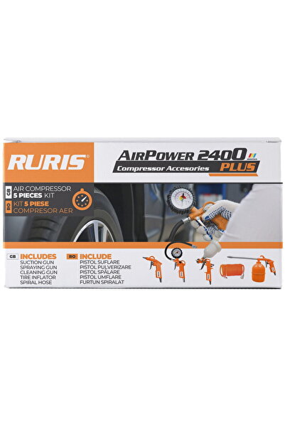 RURIS Kit accesorii Compresor AirPower2400plus (contine : pistol suflare, pis...