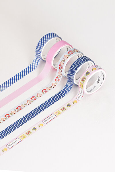 Matt Notebook Set de 5 benzi de hârtie Washi Tape