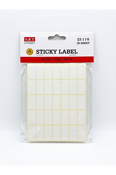 S.B.T Stationery Sheets Matte White Labels Stickers Small Blank Labels Remova...