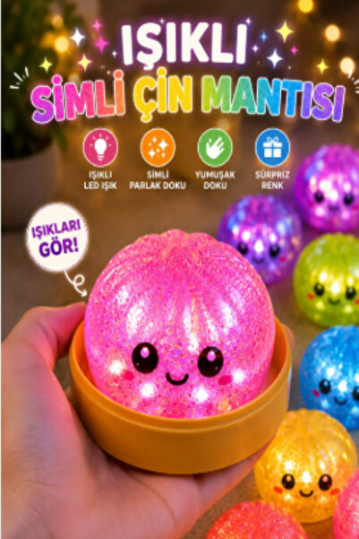 Pofika Squishy Dumling Gizemli Renkli Işıklı Sukuşi Çin Mantısı sukuşi Süpriz...